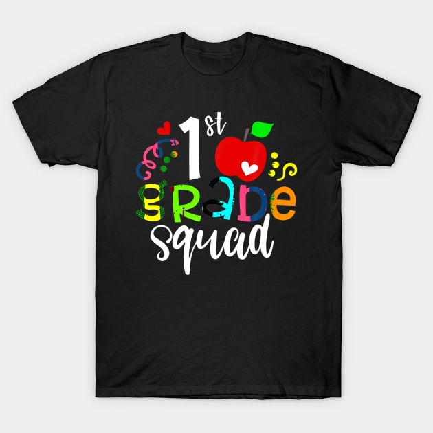 1St First Grade Squad Back O School Eacher  Shirt S T-Shirt by Hot food